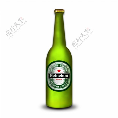 玻璃啤酒瓶图标图片