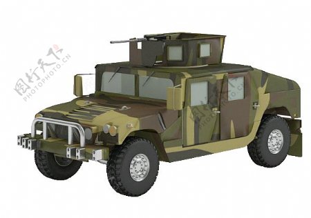 军用车3d模型