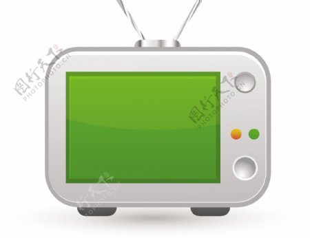 电视媒体图标绿色版