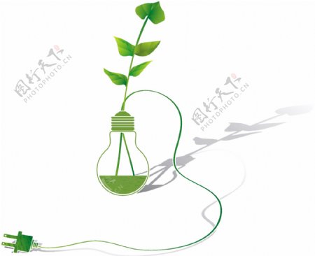 绿色环保类插画新型能源