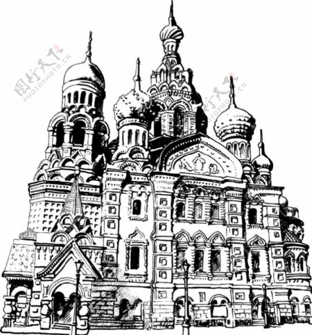 圣彼得堡教堂图片