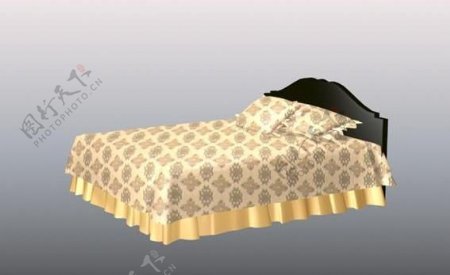 室内装饰设计3D模型之外国床09