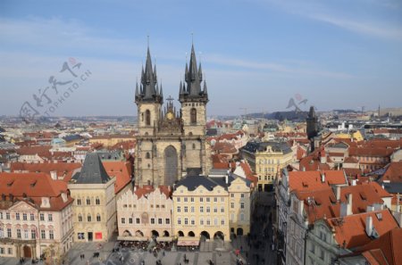 捷克布拉格老城广场图片
