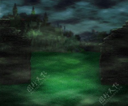 黑暗城堡的幻想的背景