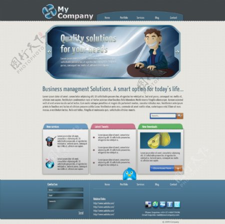 企业网页模版图片