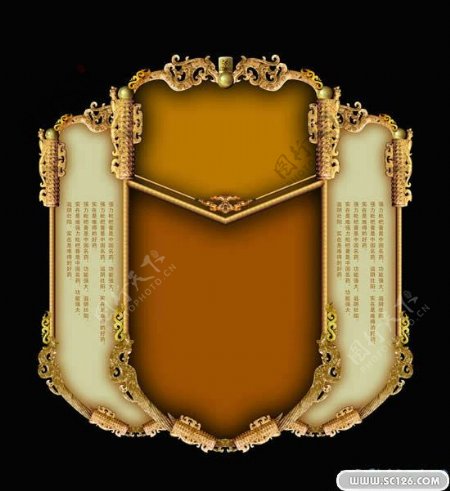 古典皇宫装饰瑰宝PSD模板3