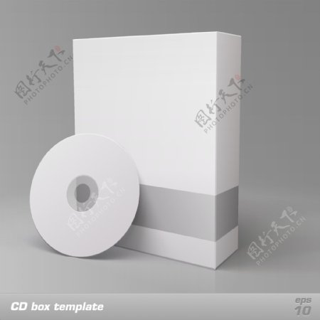 空白光盘盒