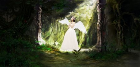 森林飞来的白衣天使希腊神话