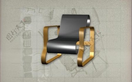 现代主义风格之椅子3D模型椅子069
