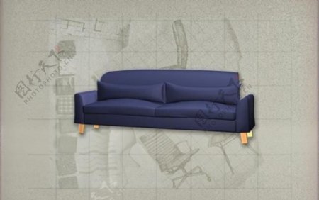 现代主义风格之沙发3D模型沙发032