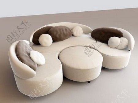 沙发组合3d模型家具图片67