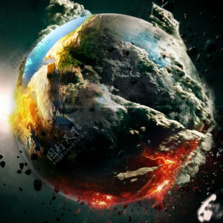 地球与陨石撞击
