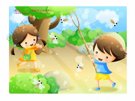 儿童生活矢量素材矢量图片HanMaker韩国设计素材库