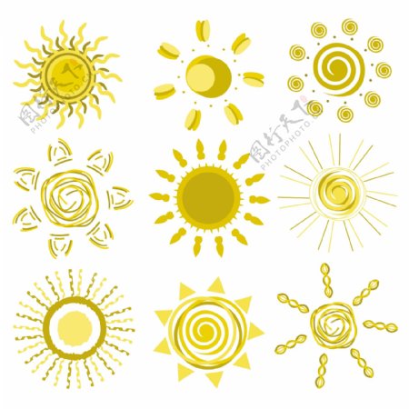 卡通太阳图形