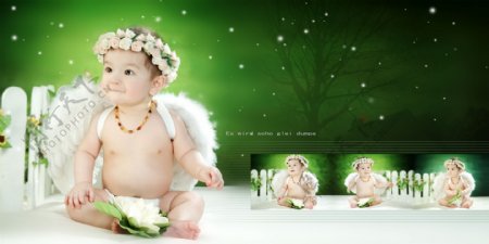 宝宝模板天使宝宝图片