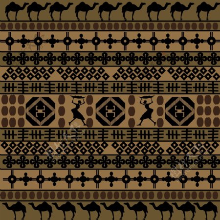 非洲传统图案背景矢量素材02矢量素材