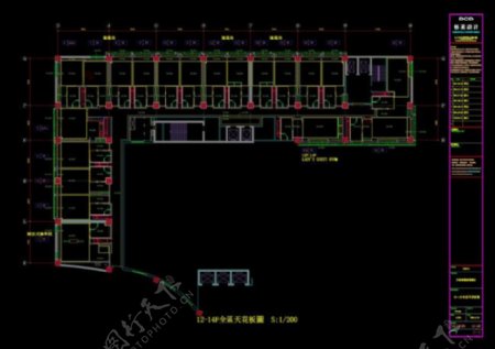酒店装修cad详图