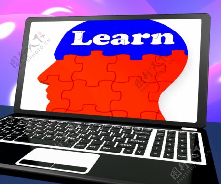 学习对脑笔记本电脑显示在线教育