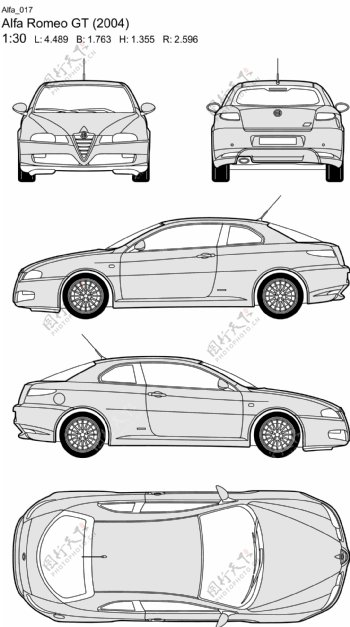 AlfaRomeo汽车设计平面图