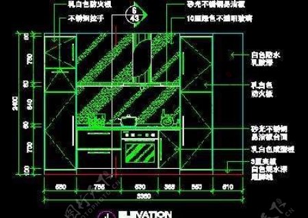 二居室实例现代简约场景cad详图A3例9