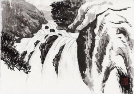 全球首席大百科古色古香水墨丹青国画山水画
