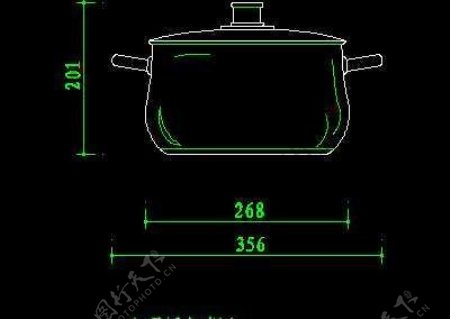 厨房水槽厨具器皿CAD图块13
