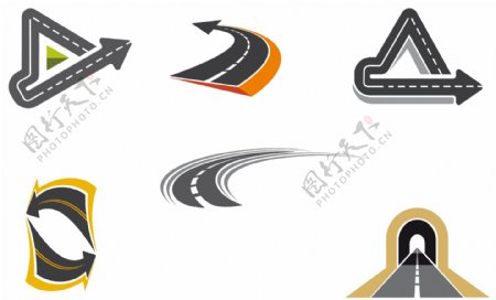 道路设计logo素材图片