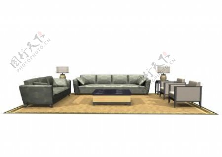 沙发3D现代家具模型21