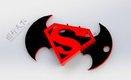 蝙蝠侠超人钥匙扣不表
