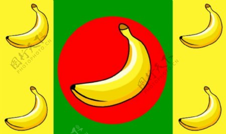 香蕉共和国国旗的剪辑艺术