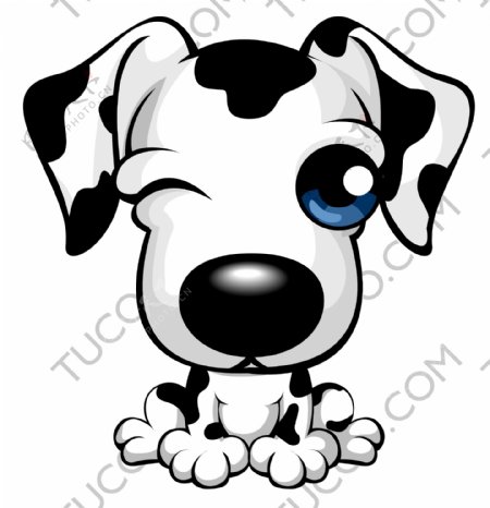 斑点狗卡通图