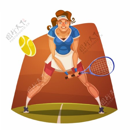 网球运动员模板