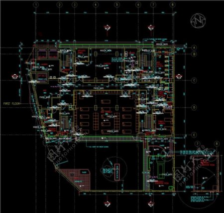 医院平面规划CAD图纸