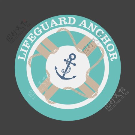 印花矢量图T恤图案图文结合徽章标记航海免费素材