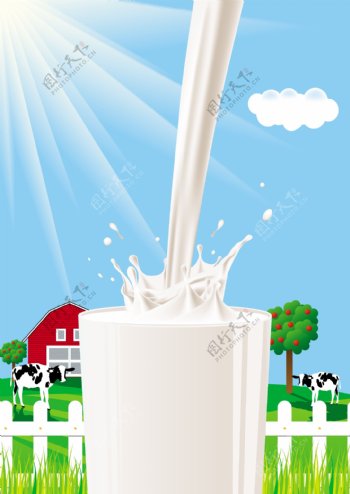 牛奶主题矢量图4