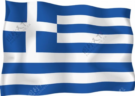 希腊国旗矢量