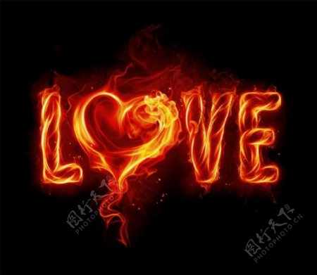 火焰字体love