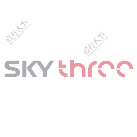 SkyThreelogo设计欣赏SkyThree电视标志下载标志设计欣赏