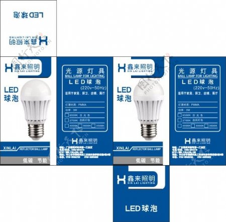 LED球泡灯包装设计