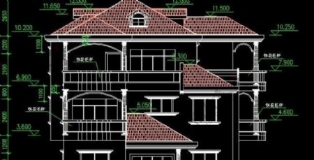 全套三层别墅建筑施工图带结构图nbsp12x16