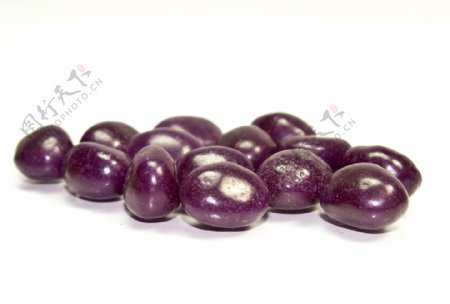 紫色的果冻豆