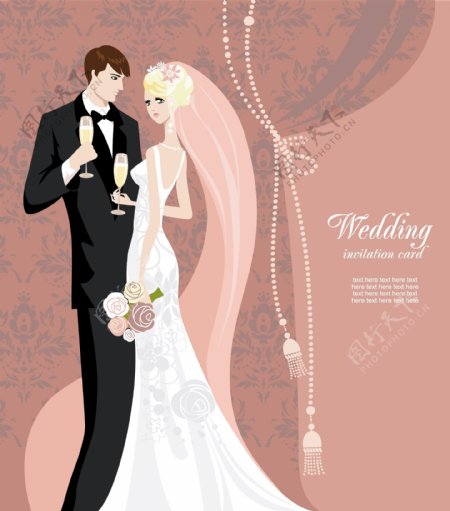 婚礼主题卡片背景