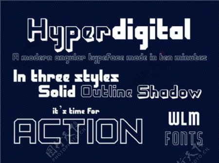 hyperdigital字体