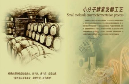 红酒发酵展板图片