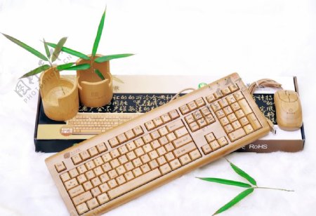 竹键盘图片
