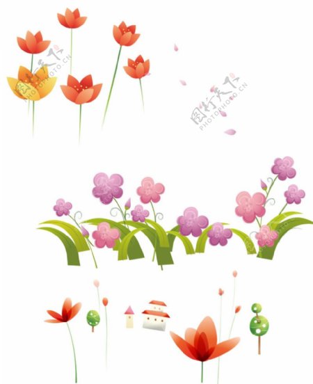 花朵卡通图片