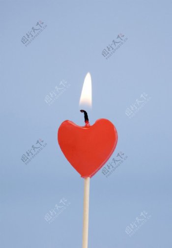 燃烧的生日蜡烛图片