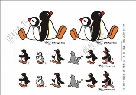 一组企鹅图图片