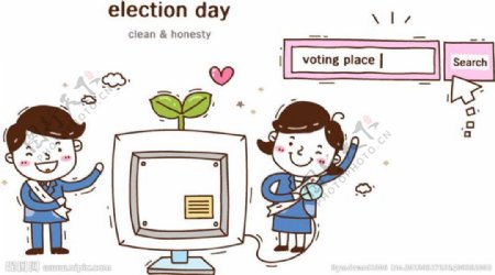 互联网选票图片