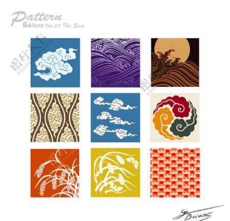 中国风传统花纹背景图片